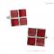 Sheffield Shades of Red Block Cufflinks 1.JPG